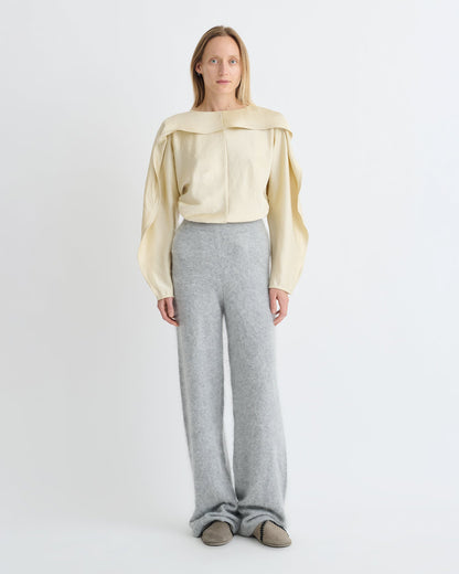 Jamille Long sleeve top - Ecru | Nanushka