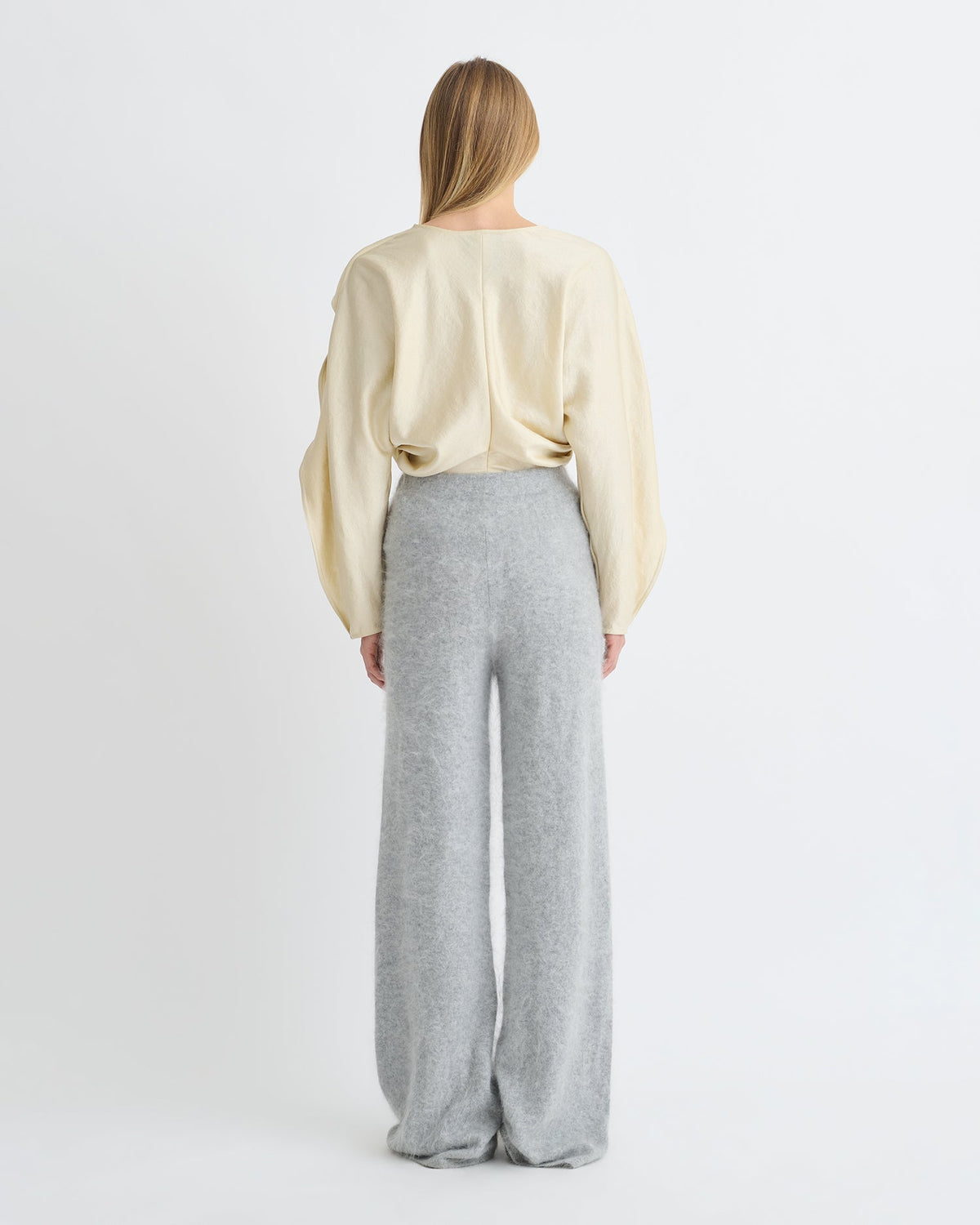 Jamille Long sleeve top - Ecru | Nanushka