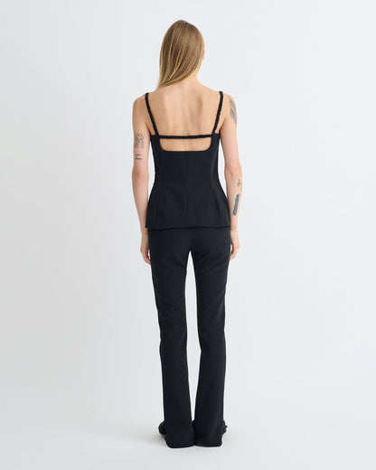 Laree Structured top - Black | Nanushka