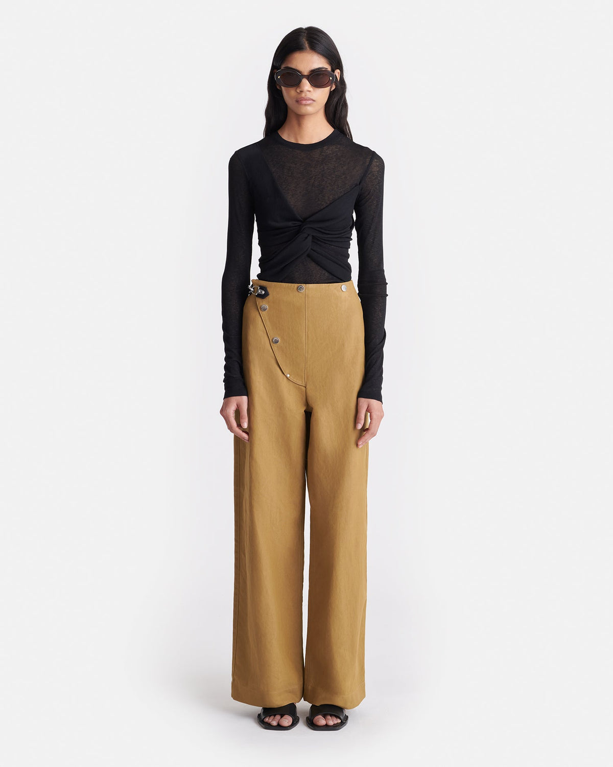 Izolda Top - Black | Nanushka