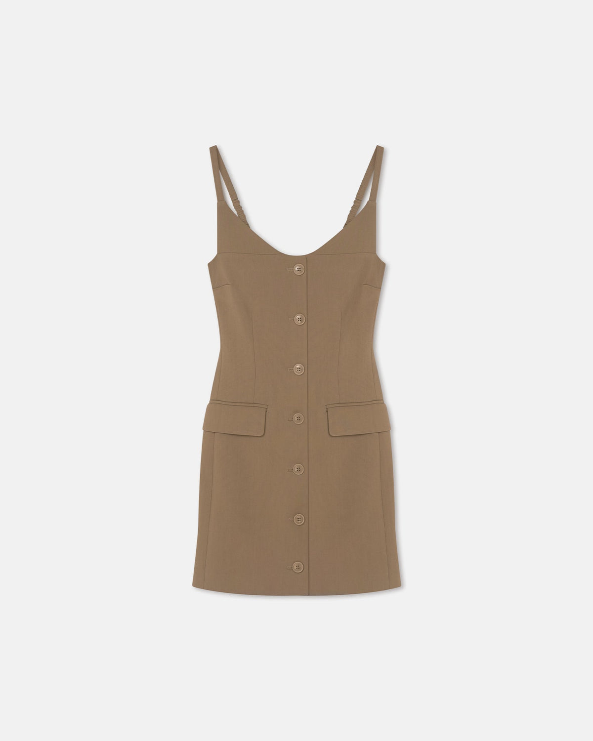 Peitho Tailored Mini Dress - Brown | Nanushka