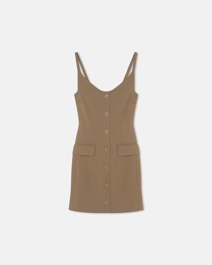 Peitho Tailored Mini Dress - Brown | Nanushka