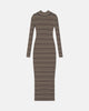 Black/brown/green stripe