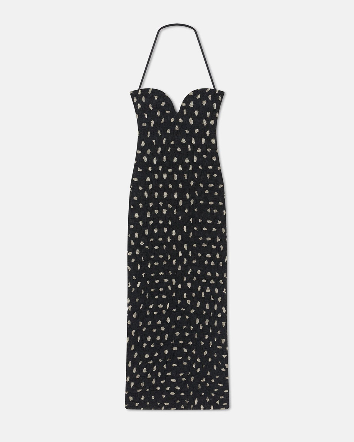 Haylen Seersucker Tech Chiffon Midi Dress - Polka | Nanushka