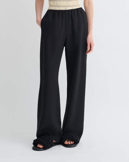 Arvenn Twill Suiting Pants - Black | Nanushka