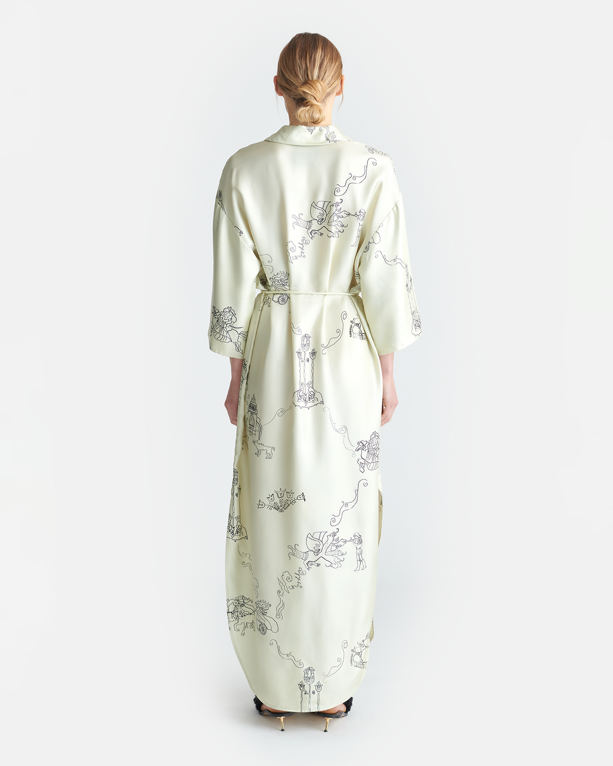 Damala Printed Silk Twill Shirt Dress - Folktale | Nanushka