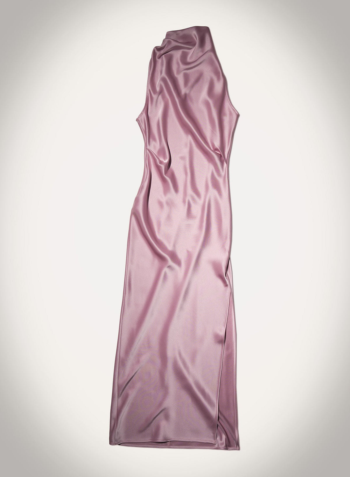 Peregrine Cowl-Neck Satin Midi Dress - Dusty Pink | Nanushka