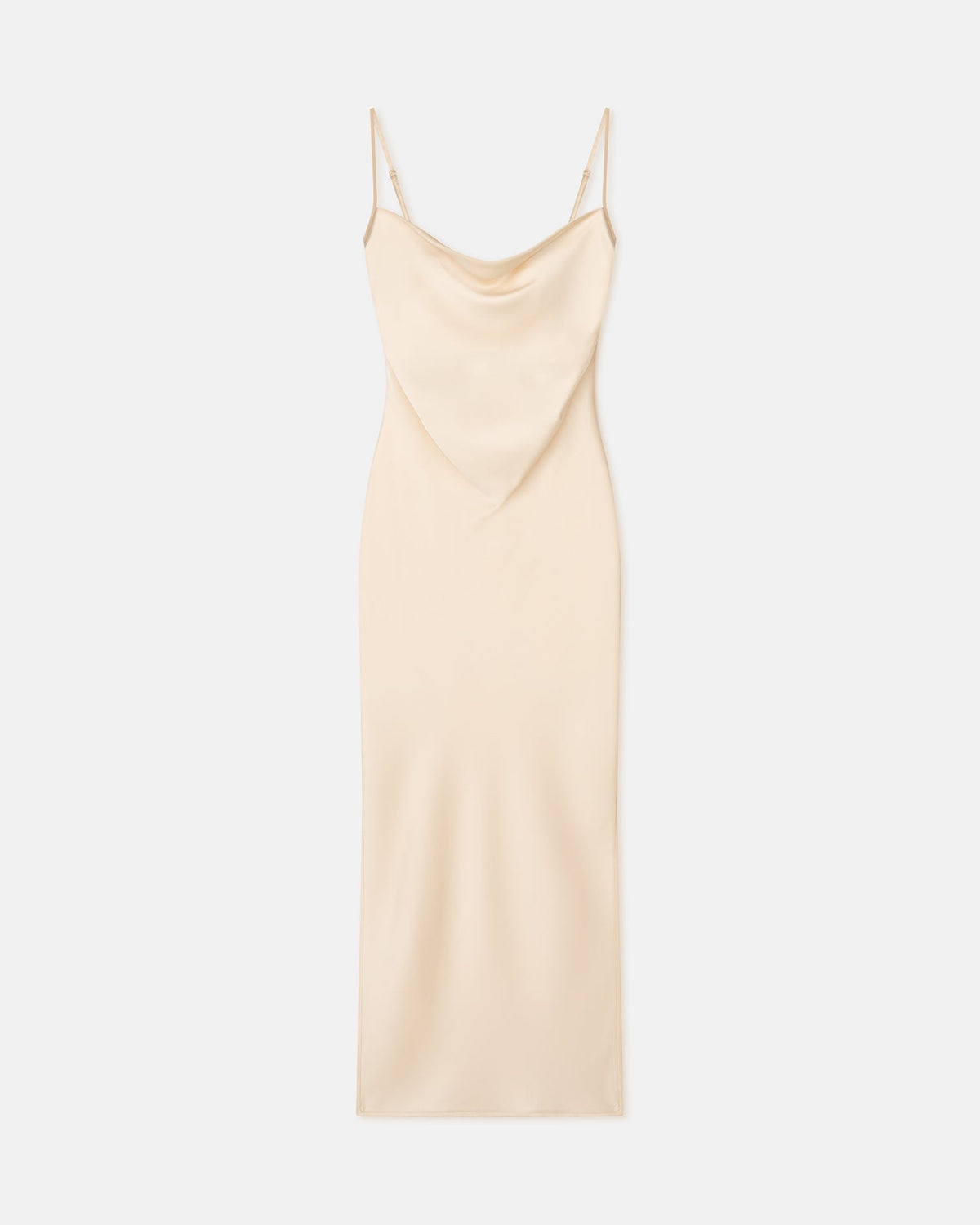 Macia Slip Satin Dress - Creme | Nanushka